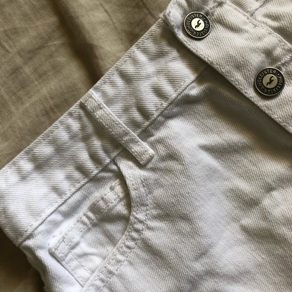 Hollister White A-line Denim Skirt - Picture 2 of 4